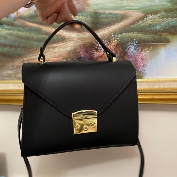 Camelia Roma leather shoulder Black handbag - Picture 12 of 14